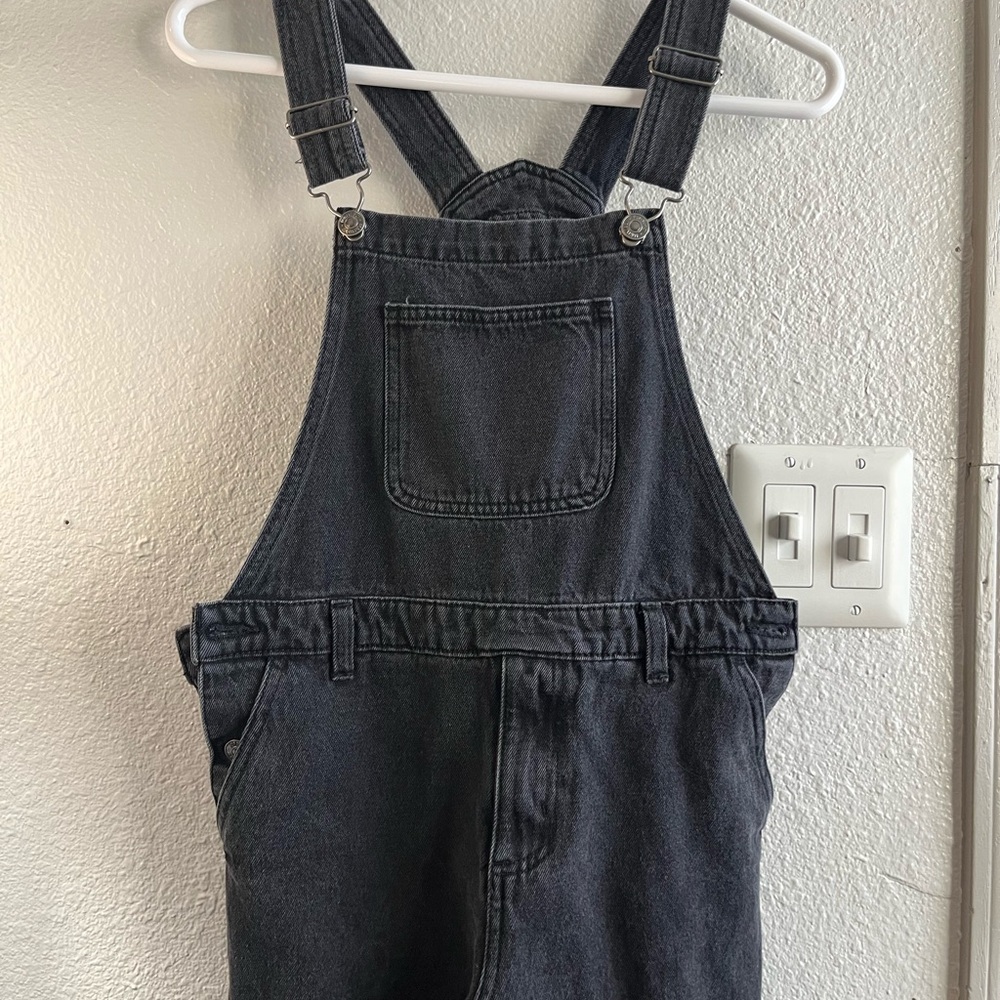 Forever 21 Kids Black Denim Overalls